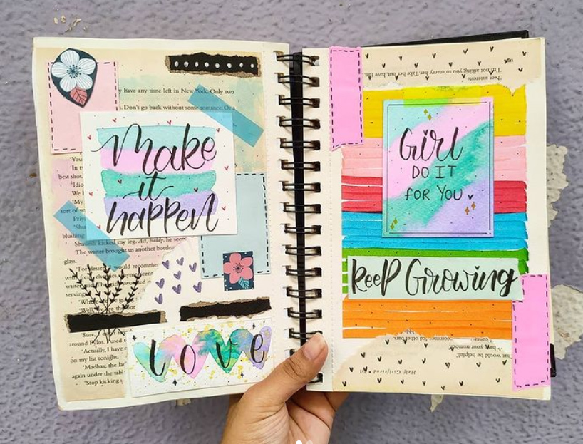 Visual Journal Ideas for Jumpstarting a Visual Journal Project - Look  between the lines