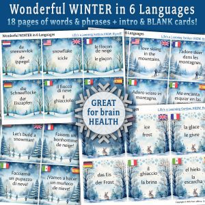 Wonderful WINTER in 6 Languages: a Learning Six Pack
