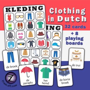 KLEDING: Clothing in Dutch activity set