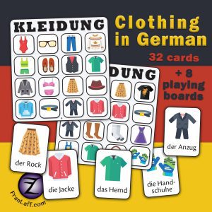 KLEIDUNG: Clothing in German activity set