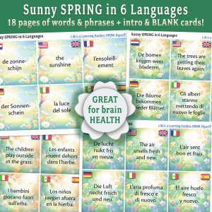 Sunny SPRING in 6 Languages: a Learning Six Pack