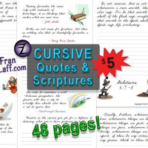 CURSIVE Quotes & Scriptures