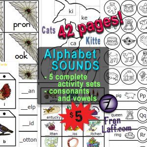 Alphabet SOUNDS: 5 activity sets!