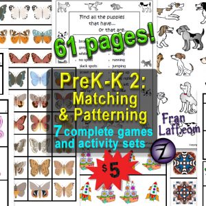 PreK-K Match & Pattern