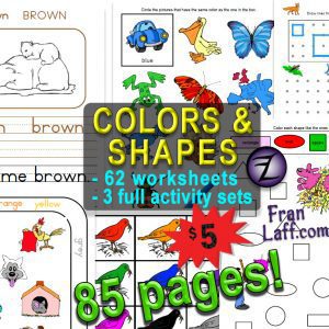 COLORS and SHAPES fun pack!