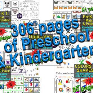 ALL 5 PreK-K Packets!